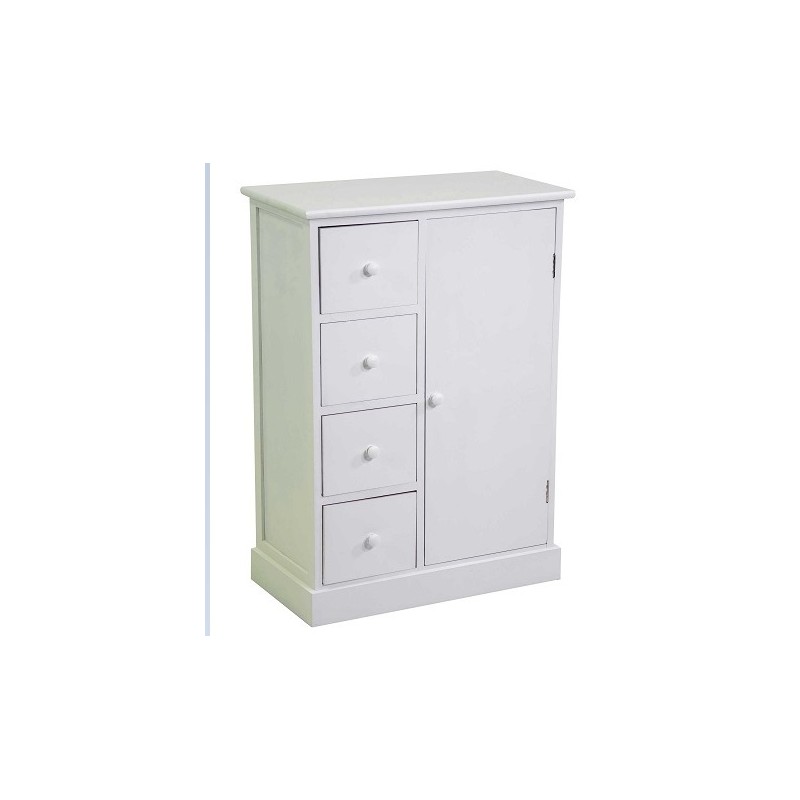 mobiletto Eleonora cassettiera bianco