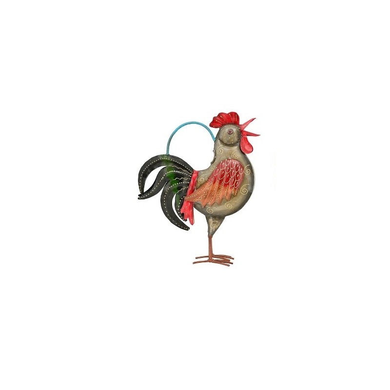 annaffiatoio metallo gallo grigio