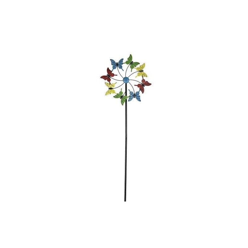 girandola metallo farfalle multicolore