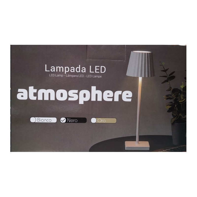 lampada led atmosphere colore nero